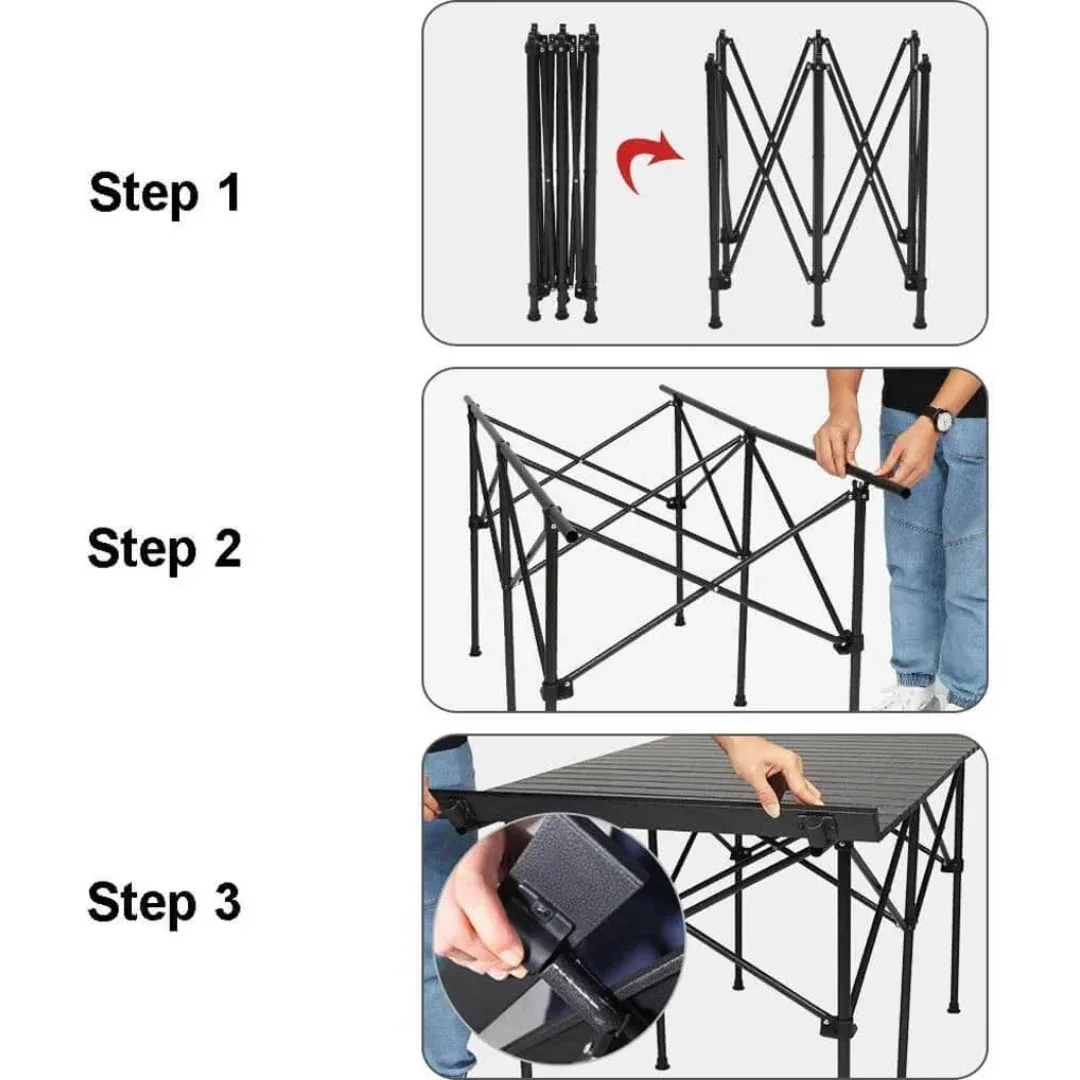 Folding Roll Up Outdoor Camping Table — photo 3