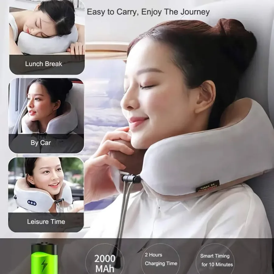 U-Shaped Neck Massager Travel Pillow β photo 2