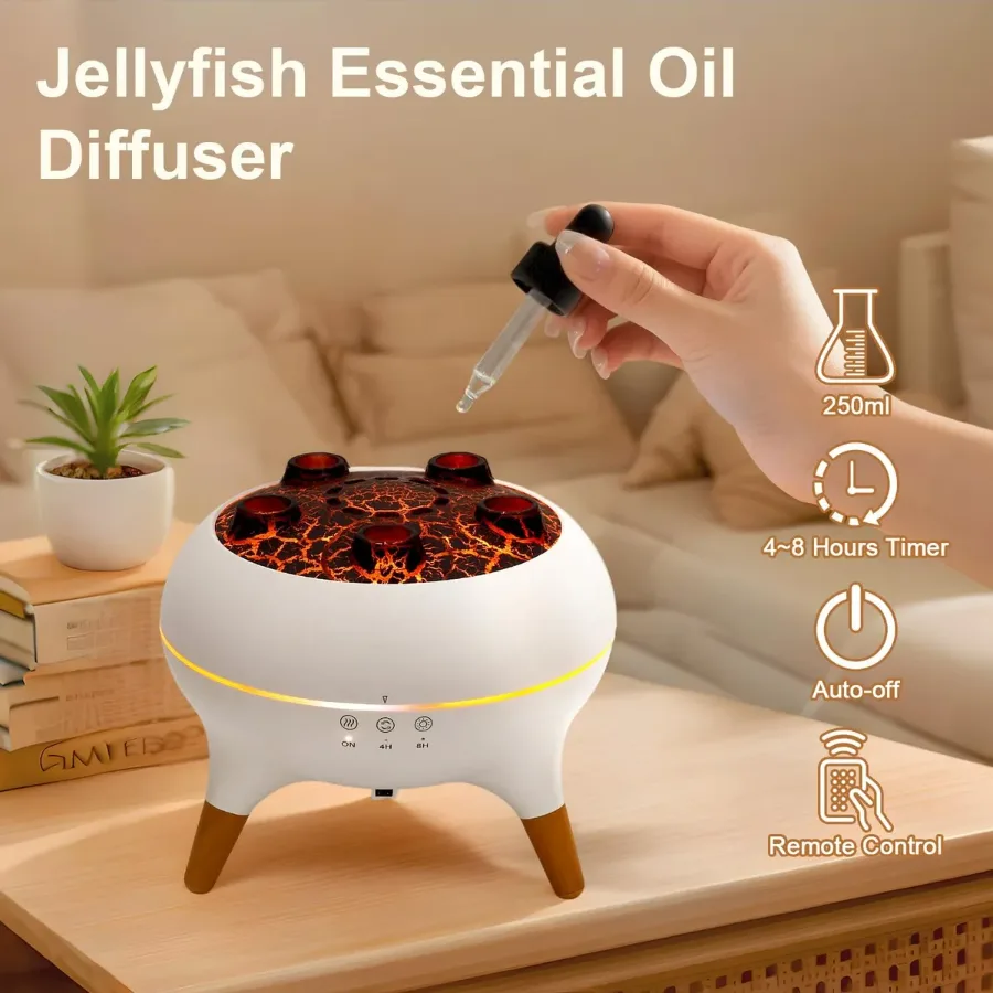Jellyfish essential oil diffuser with Remote Control β photo 3