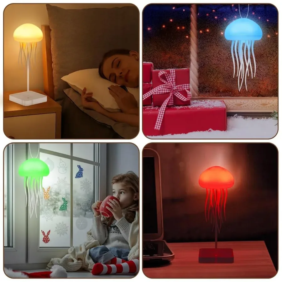 Aurora Jellyfish Mood Light Lamp | Hanging or Desktop — photo 3
