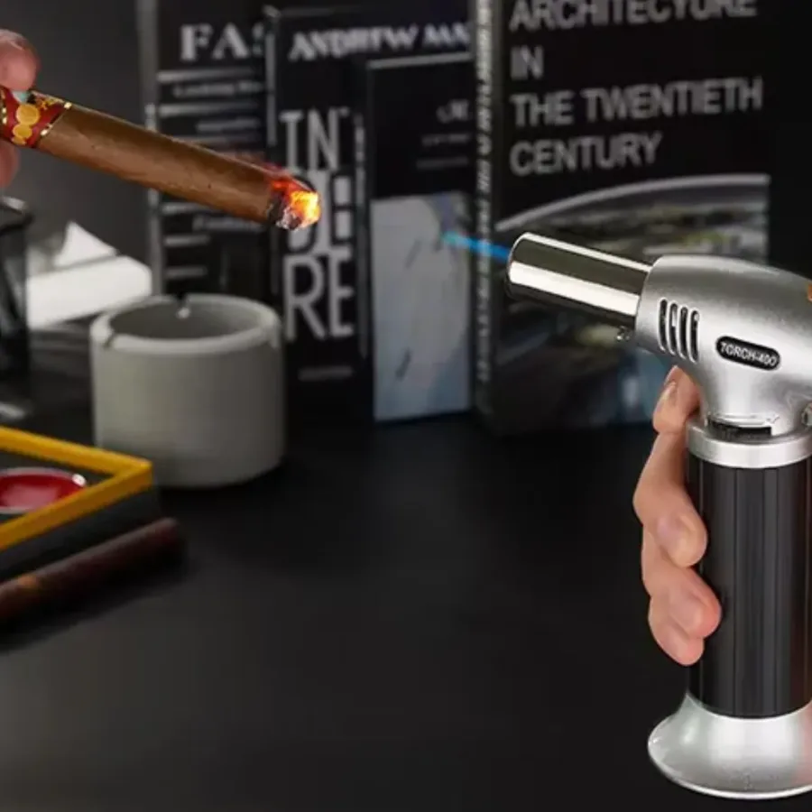 Cigar And chef Lighter Blue Flame Butane Gas