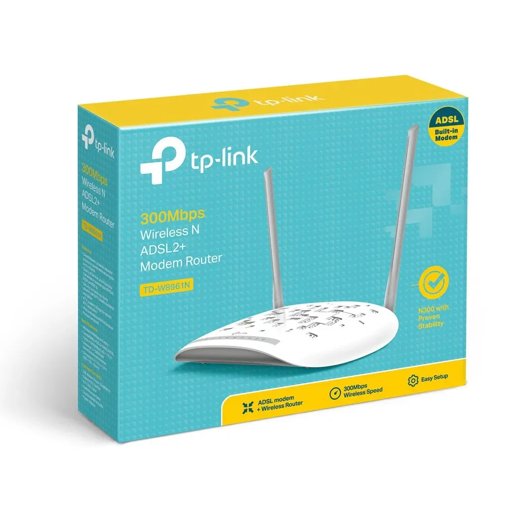 TP-LINK WIRELESS ROUTER 2 ANTENNA ADSL2+ TD-W8961N β photo 3