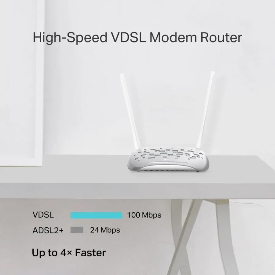 TPLINK Wireless VDSL/ADSL Router 300Mbs | W9950 β photo 4