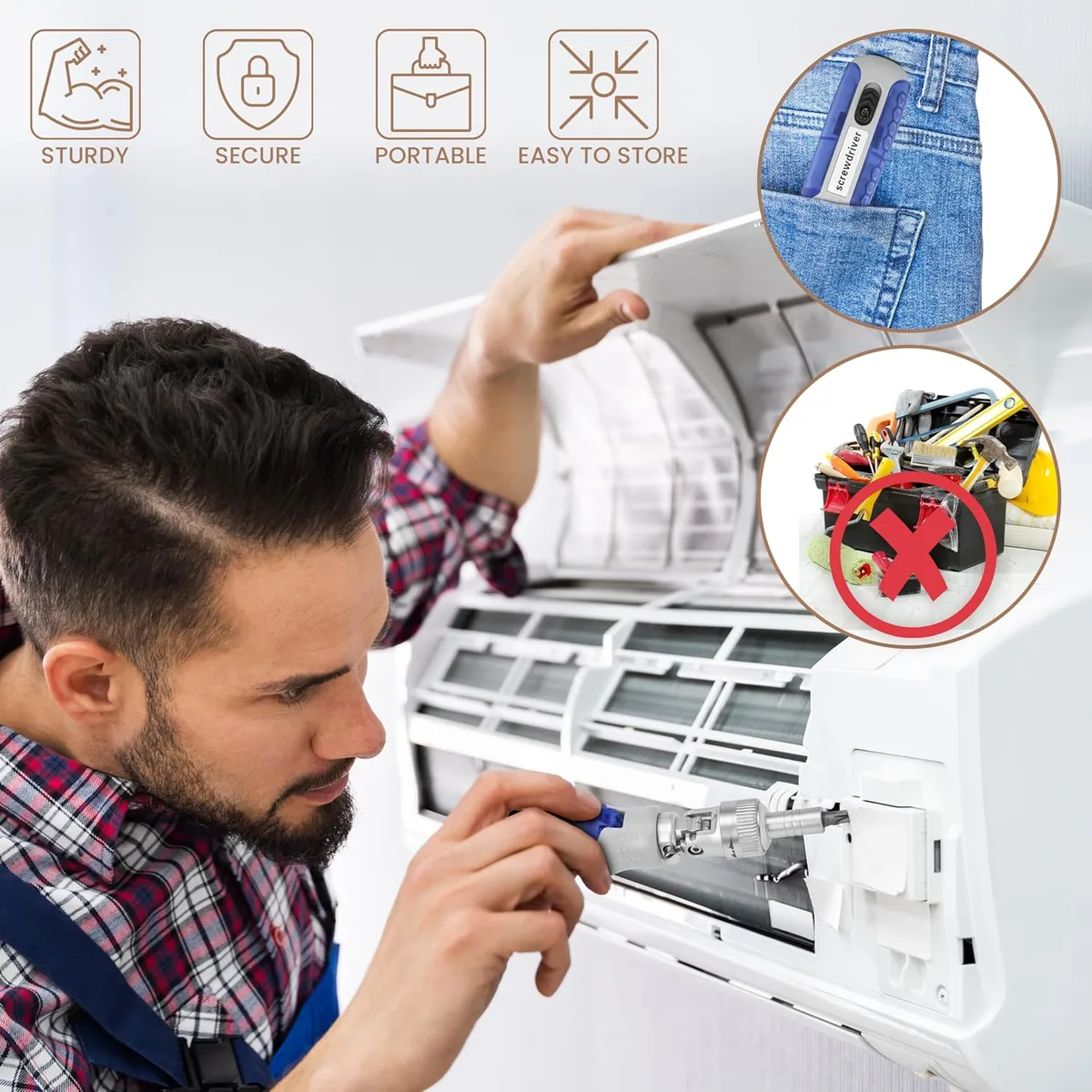 15 in 1 Magnetic Ratchet Screwdriver Set – Multi-Angle Adjustable Tool Kit for DIY Repairs — photo 6