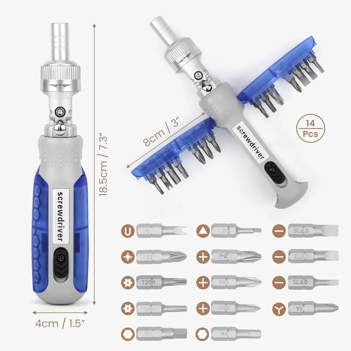 15 in 1 Magnetic Ratchet Screwdriver Set – Multi-Angle Adjustable Tool Kit for DIY Repairs — photo 7