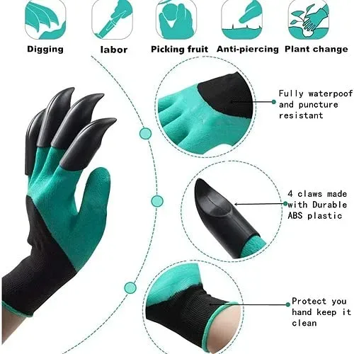 Gardening gloves with 4 claws β photo 2