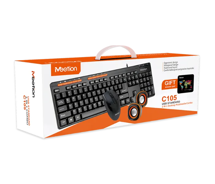 MEETION C105 WIRED KEYBOARD + MOUSE + SPEAKER COMBO — photo 8