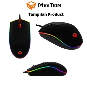 MeeTion MT-GM21 USB Wired Chromatic RGB Circulation Backlit Gaming Mouse β photo 5