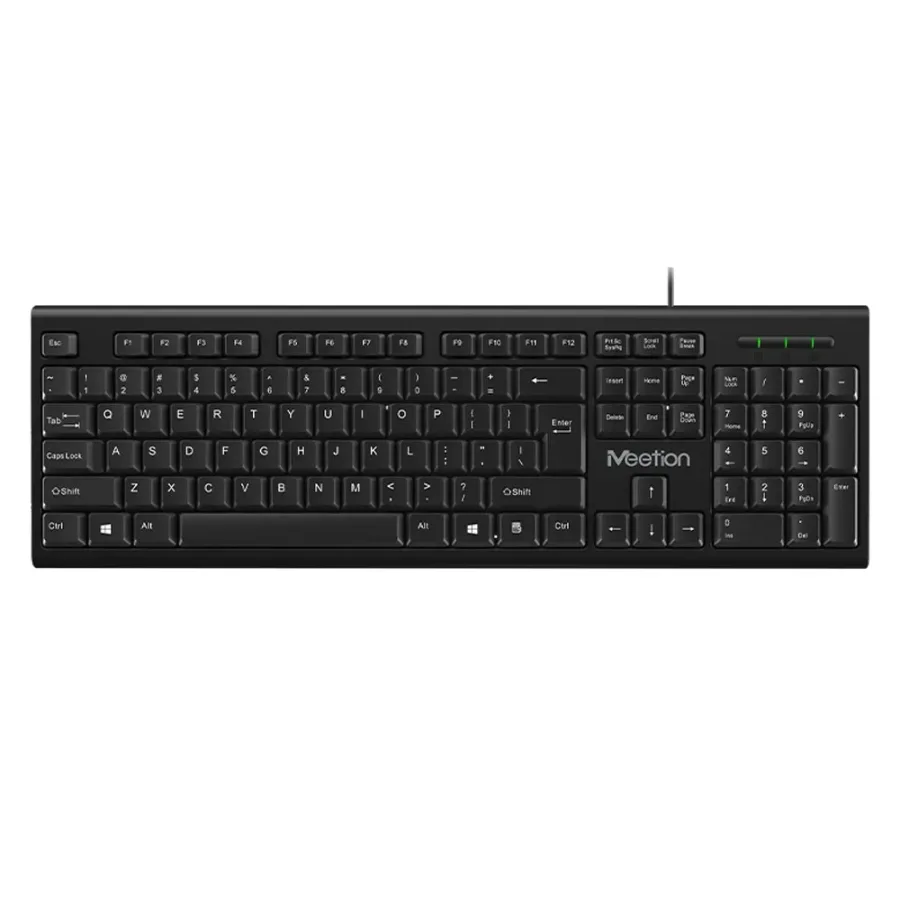 MEETION MT-C100 USB WIRED KEYBOARD AND MOUSE COMBO KIT FOR COMPUTER - BLACK β photo 3