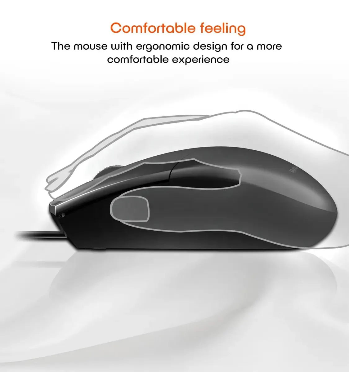 MEETION MT-C100 USB WIRED KEYBOARD AND MOUSE COMBO KIT FOR COMPUTER - BLACK β photo 5