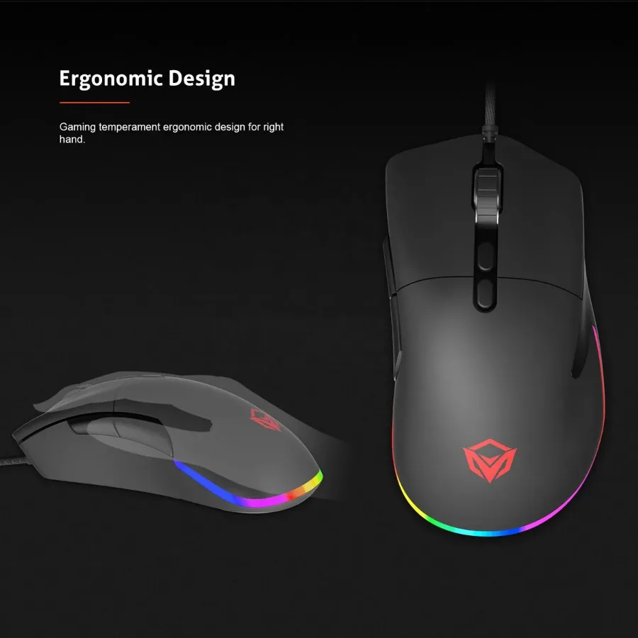 MEETION GM20 Optical Silent Wired Gaming Mouse β photo 5