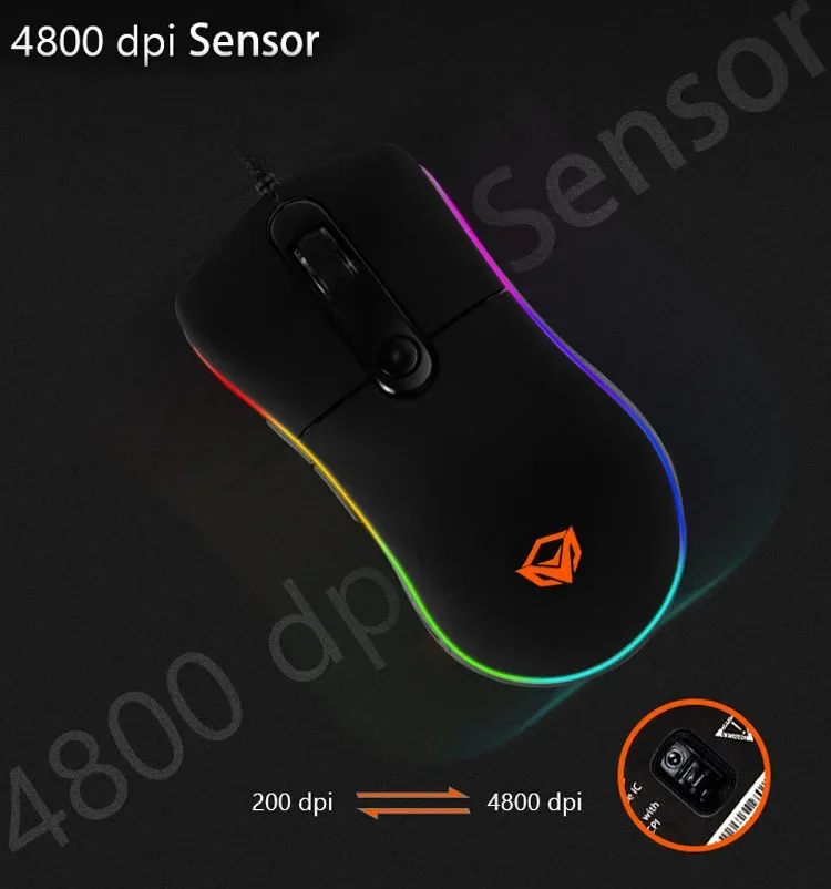 MEETION GM20 Optical Silent Wired Gaming Mouse — photo 7