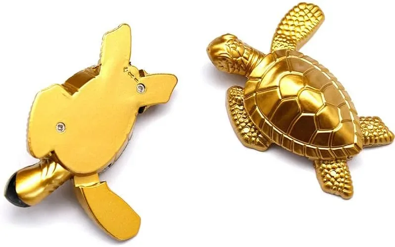 Turtle Lighter, Golden Tortoise Refillable Lighter β photo 5