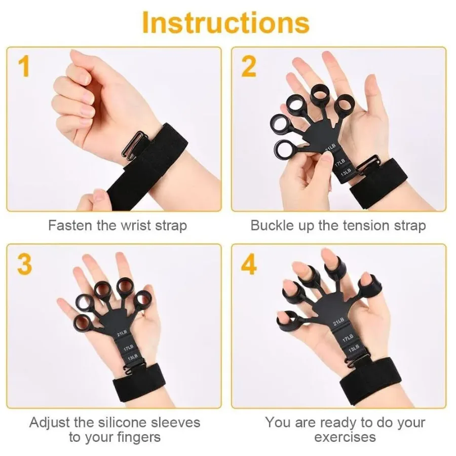 Hand Grip Strengthener - Adjustable Finger Exerciser and Finger Stretcher β photo 2