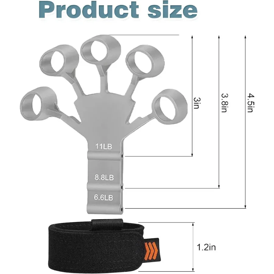 Hand Grip Strengthener - Adjustable Finger Exerciser and Finger Stretcher β photo 3