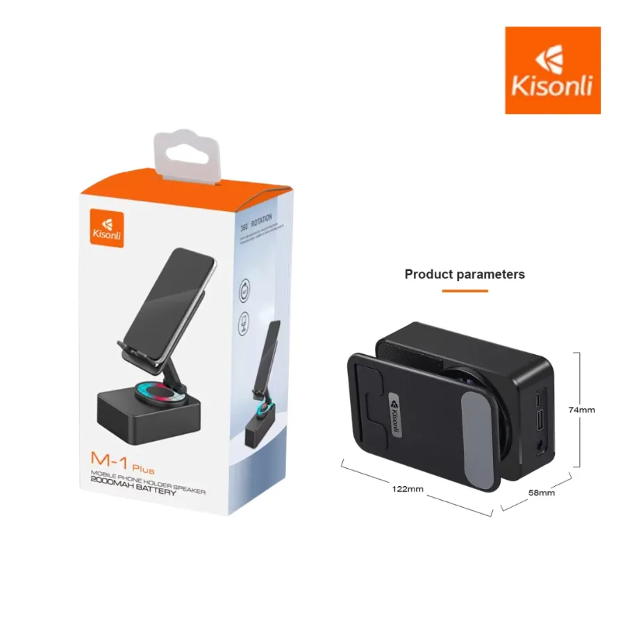 Kisonli M1PLUS Mini Portable Phone Holder Professional Wireless Speaker β photo 7