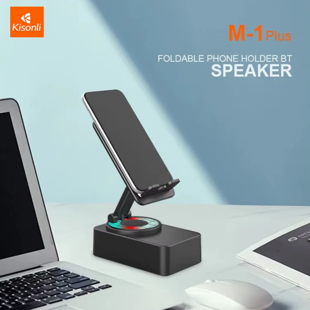 Kisonli M1PLUS Mini Portable Phone Holder Professional Wireless Speaker