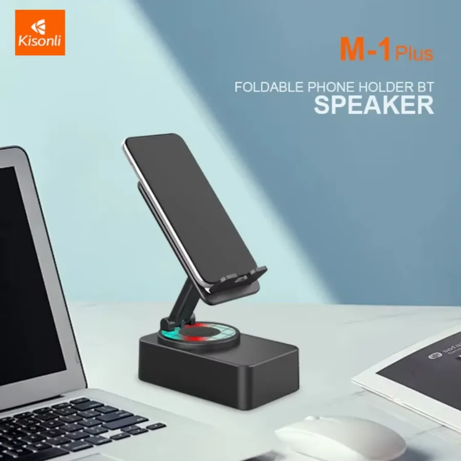 Kisonli M1PLUS Mini Portable Phone Holder Professional Wireless Speaker