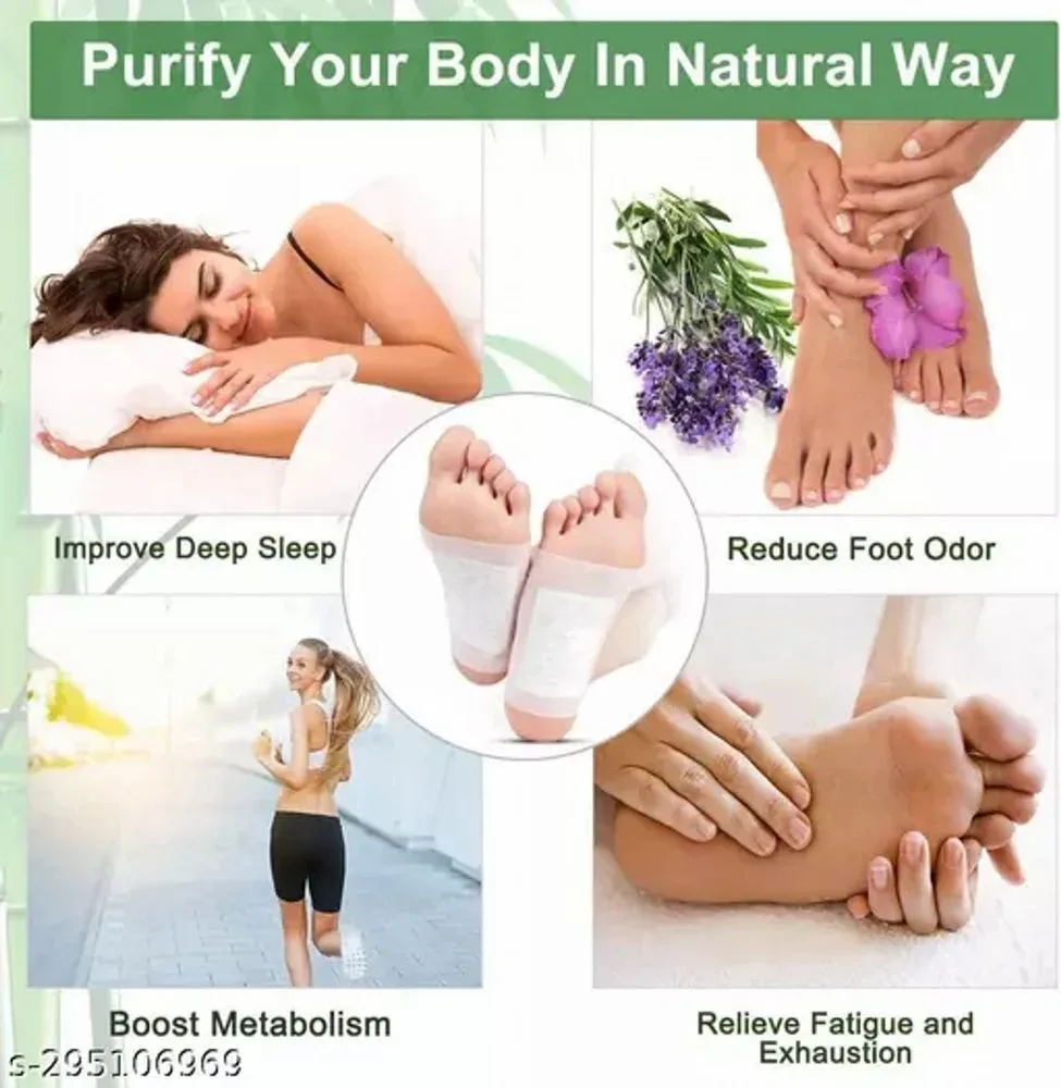 Detox Foot Patches Pain Free Foot Pads for Stress Relief- SET OF 10 — photo 2