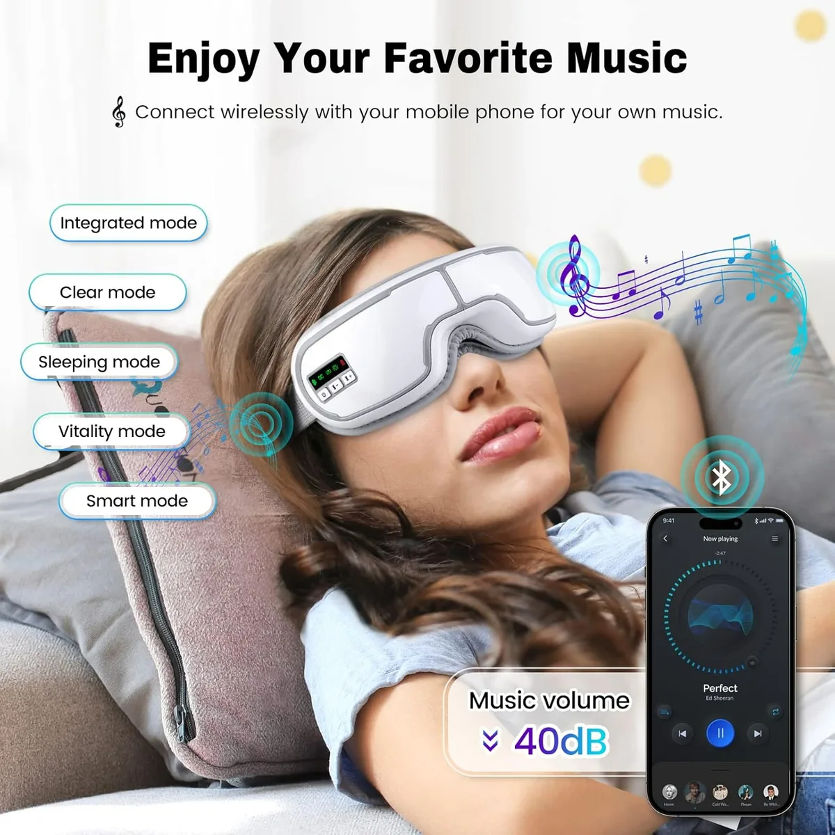 Heated Eye Massager with Compression for Migraine & Eye Relief — photo 4