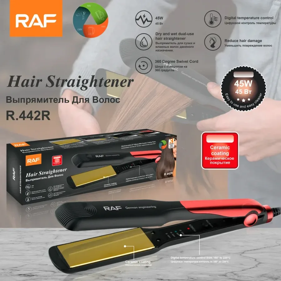 RAF Hair Straightener Ceramic Coating R442