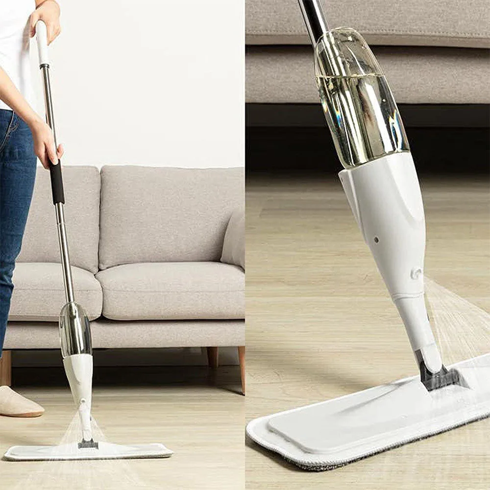 360° Microfiber Spray Mop – Flat, Multi-Surface Floor Cleaner with Refillable Bottle & Washable Pads — photo 3