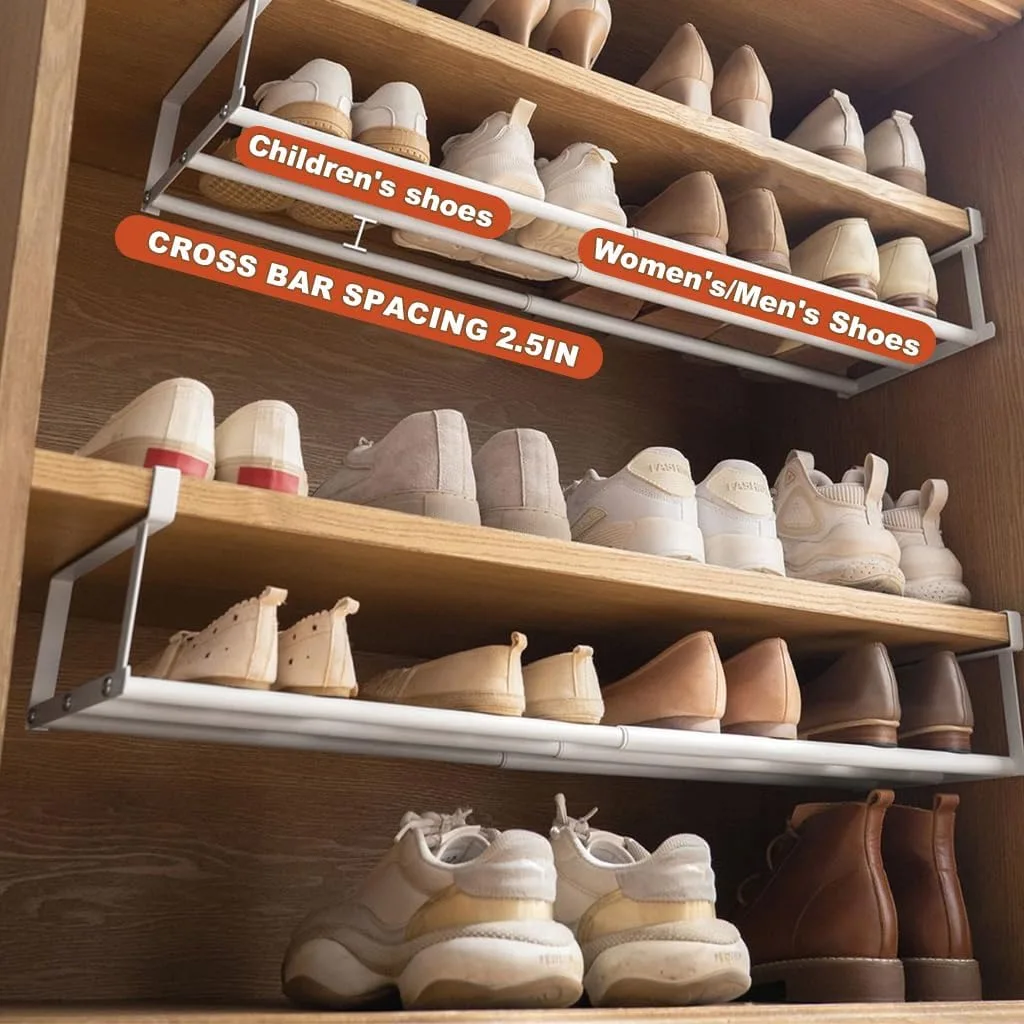 Expandable Shoe Rack Organizer - Adjustable Shoe Rack & Under Cabinet Shelf — photo 3