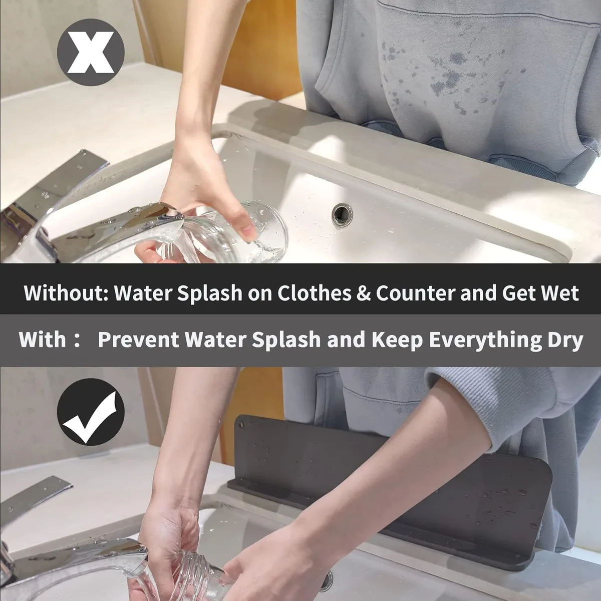 SILICONE SINK SPLASH SUCTION GUARD β photo 3