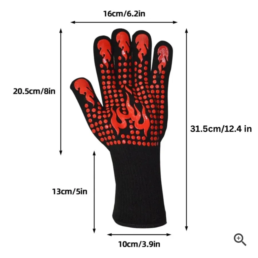 Heat Resistant Fire
Gloves (Set of 2) — photo 5