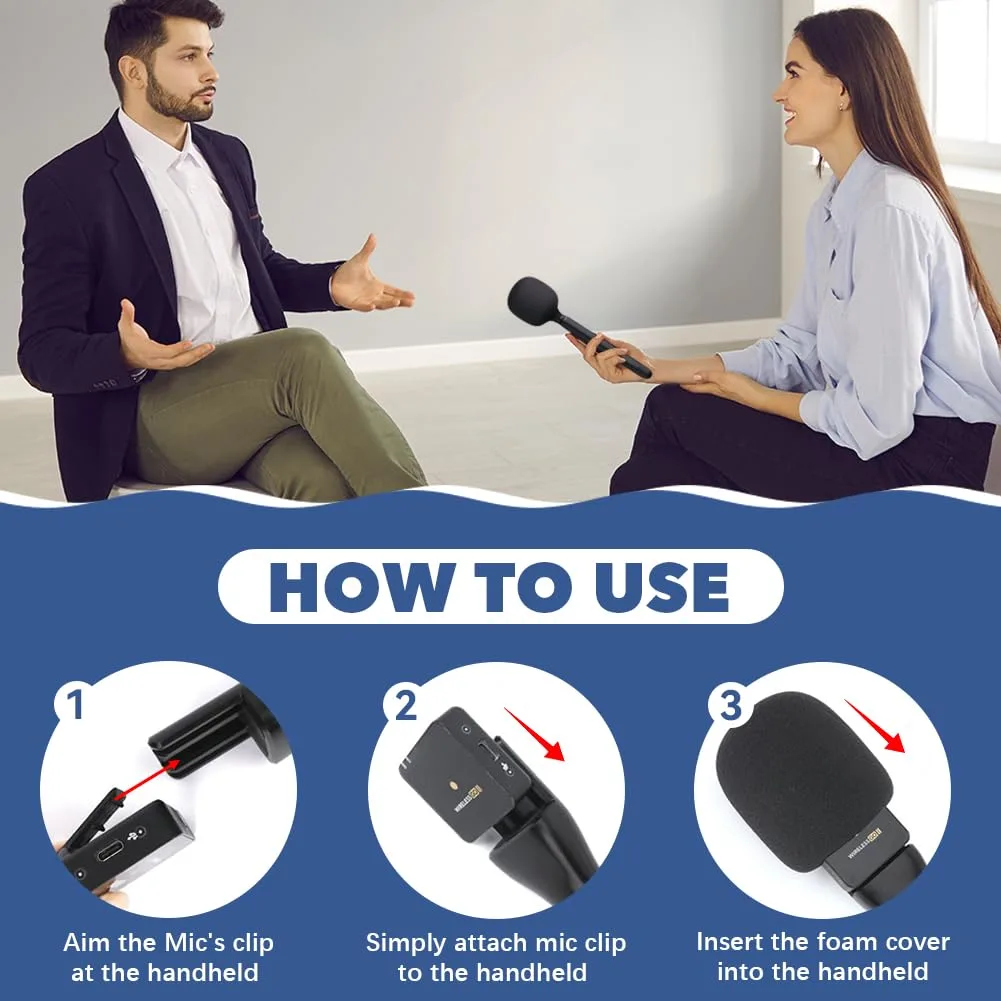 Universal Wireless Microphone Interview Handle β photo 6