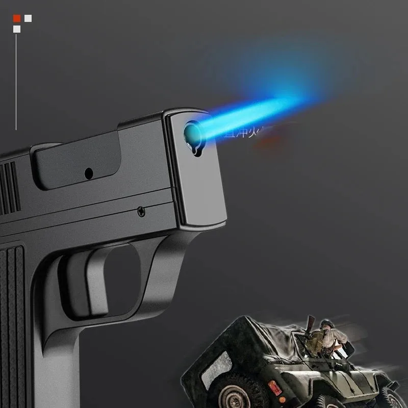 Pistol Lighter Torch Gas Gun Lighters Cigarette Case β photo 4