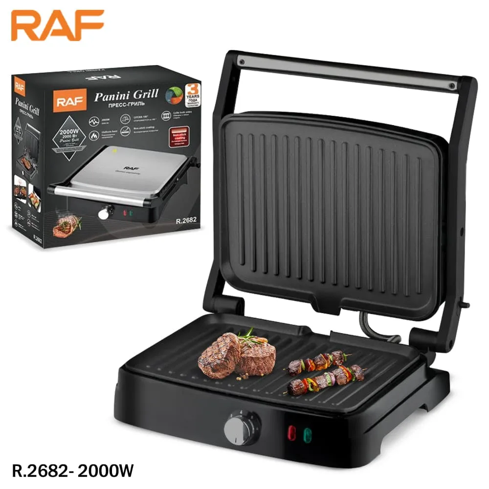 RAF Panini Grill Sandwich Maker 2000W R2682 β photo 2