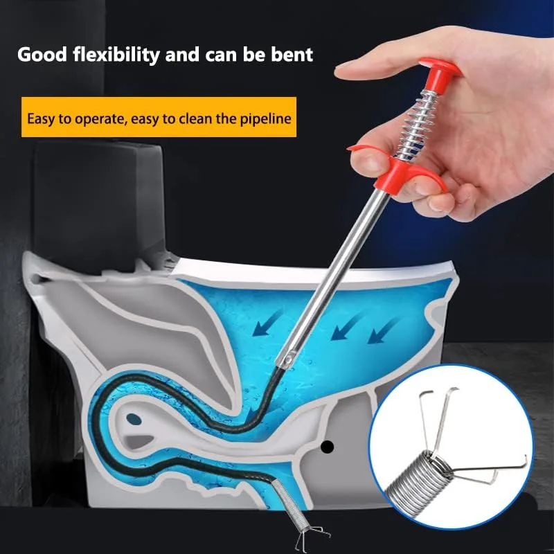 Clog Remover Tool, Drain Cleaner Flexible Grabber Claw Reacher Tool with 4 Claws Bendable β photo 2