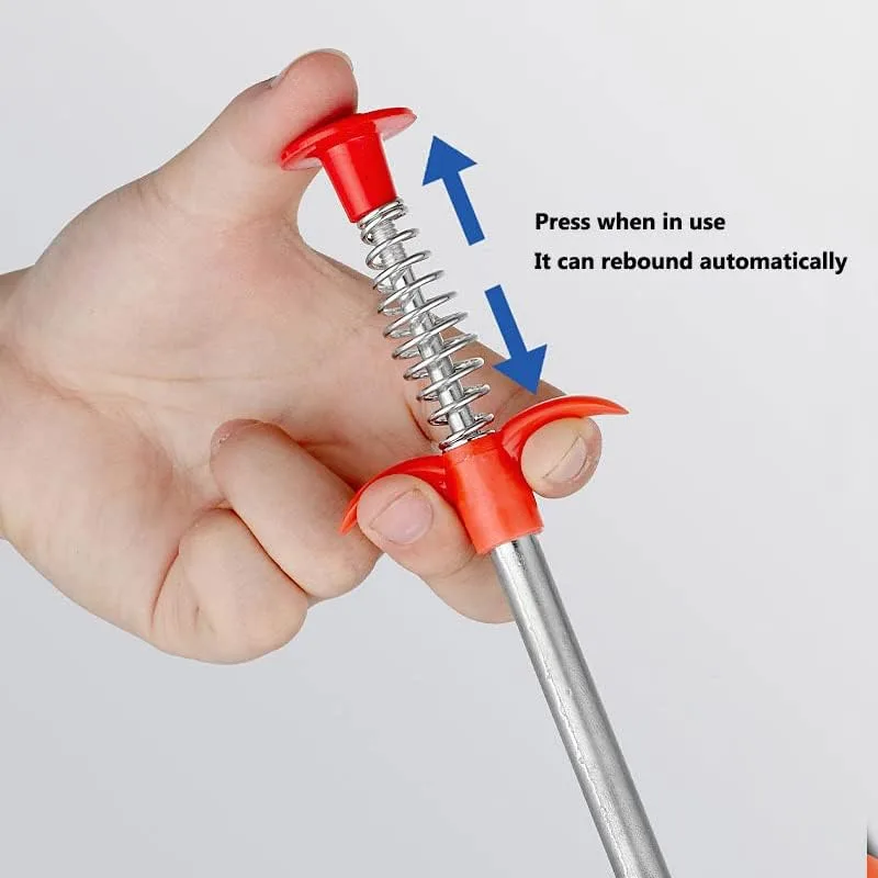 Clog Remover Tool, Drain Cleaner Flexible Grabber Claw Reacher Tool with 4 Claws Bendable — photo 4