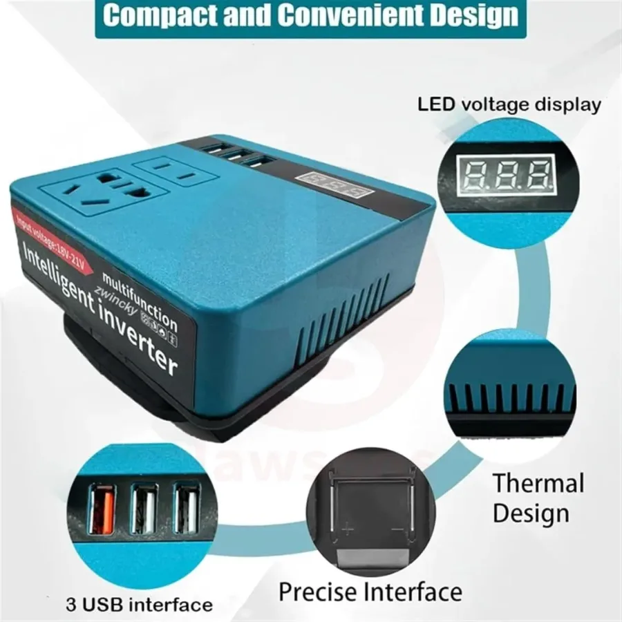 Multifunction Lithium Battery Inverter 21V TO 220V — photo 4