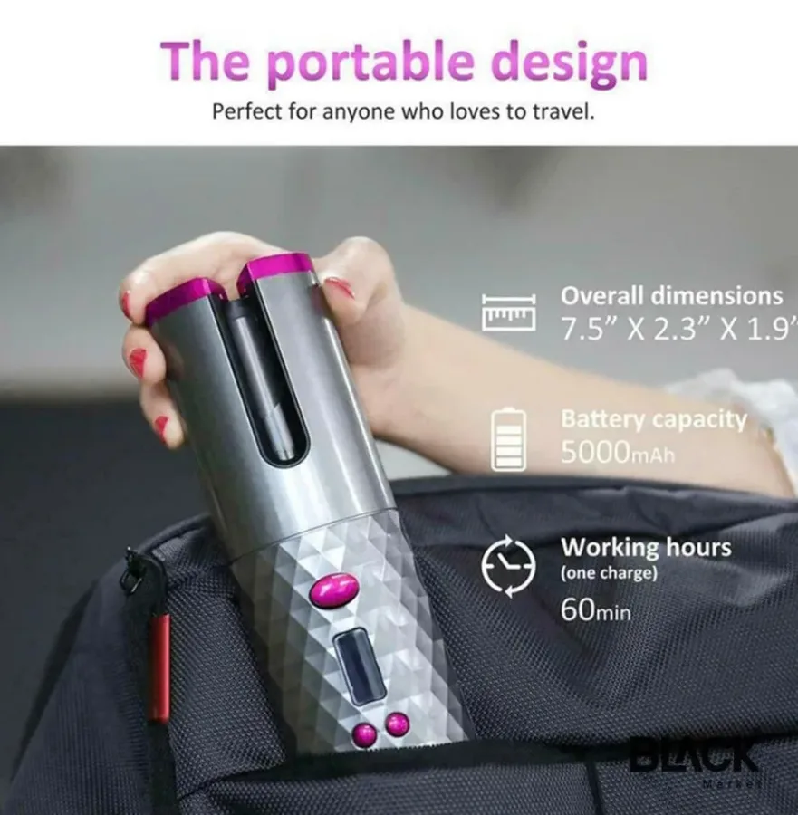 Cordless Automatic Hair Curler β photo 3
