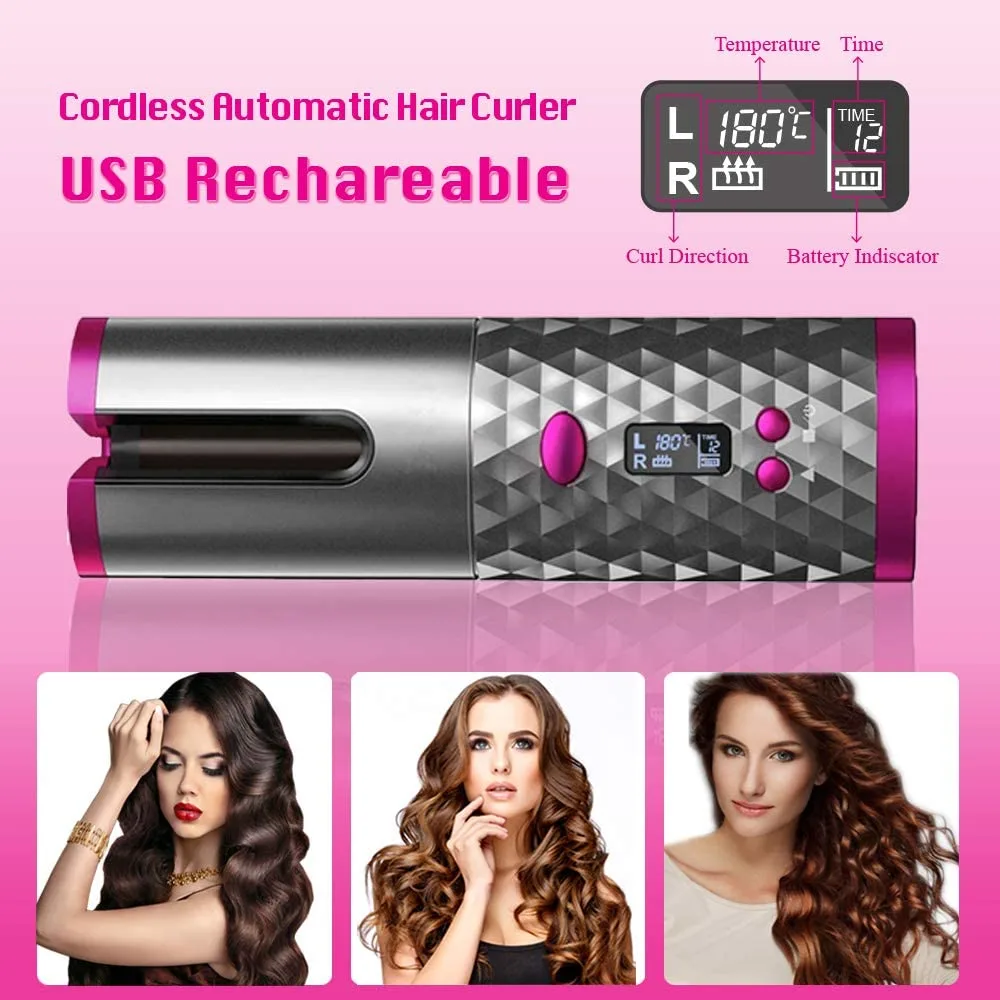 Cordless Automatic Hair Curler β photo 4
