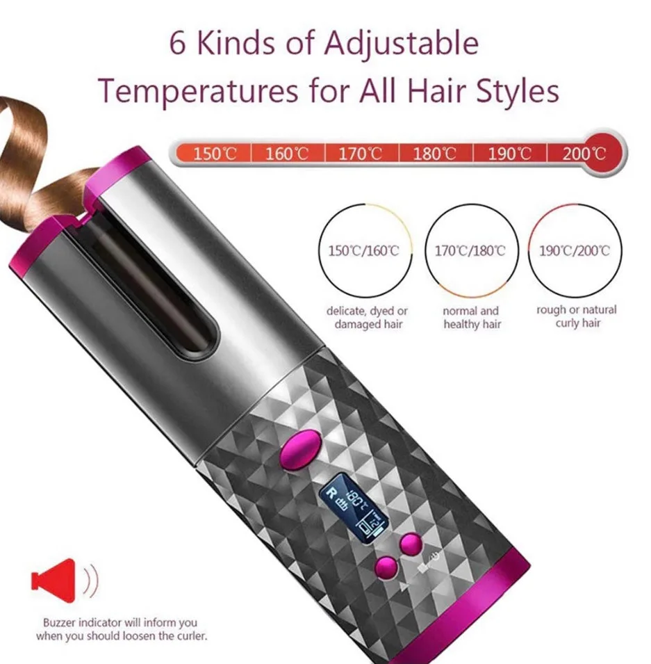 Cordless Automatic Hair Curler β photo 6