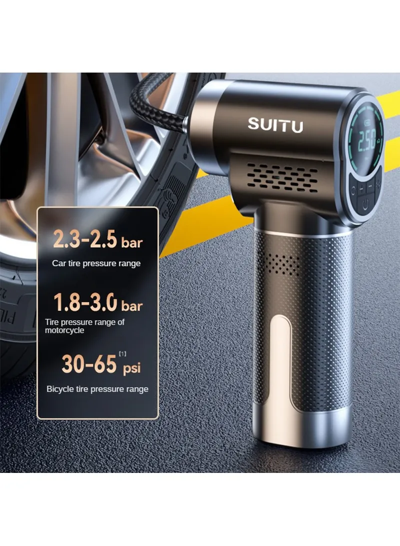 2000mAh Portable Multifunctional Car Cordless Inflatable Mini Pump With Lighting — photo 3