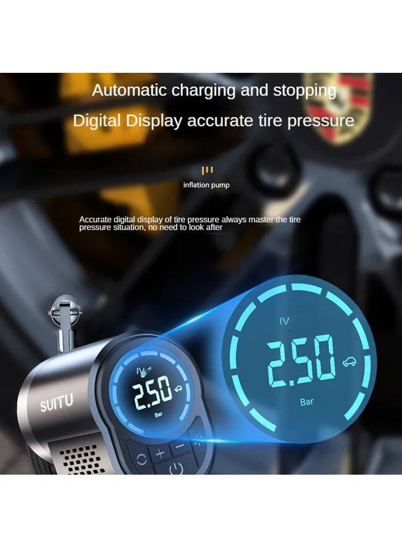2000mAh Portable Multifunctional Car Cordless Inflatable Mini Pump With Lighting β photo 6