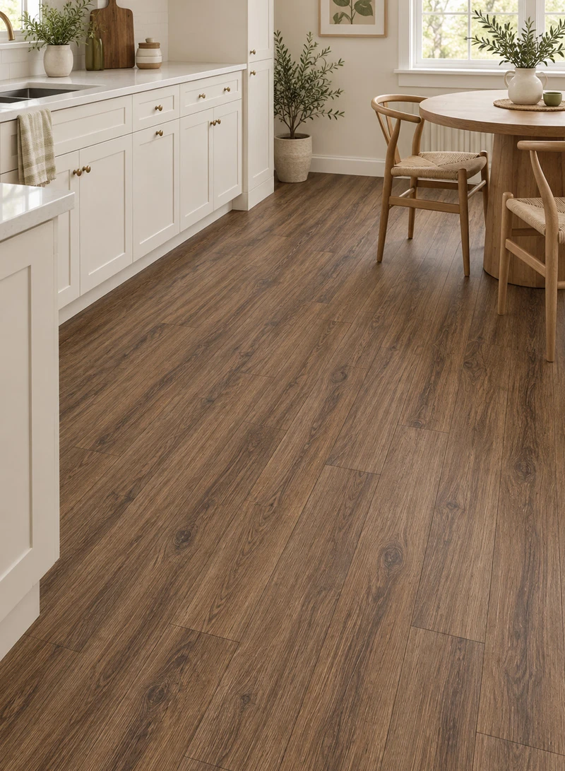 36-Piece Easy To Install Self-Adhesive PVC Vinyl Floor Tiles Set 68011 - Brown Wood β photo 4