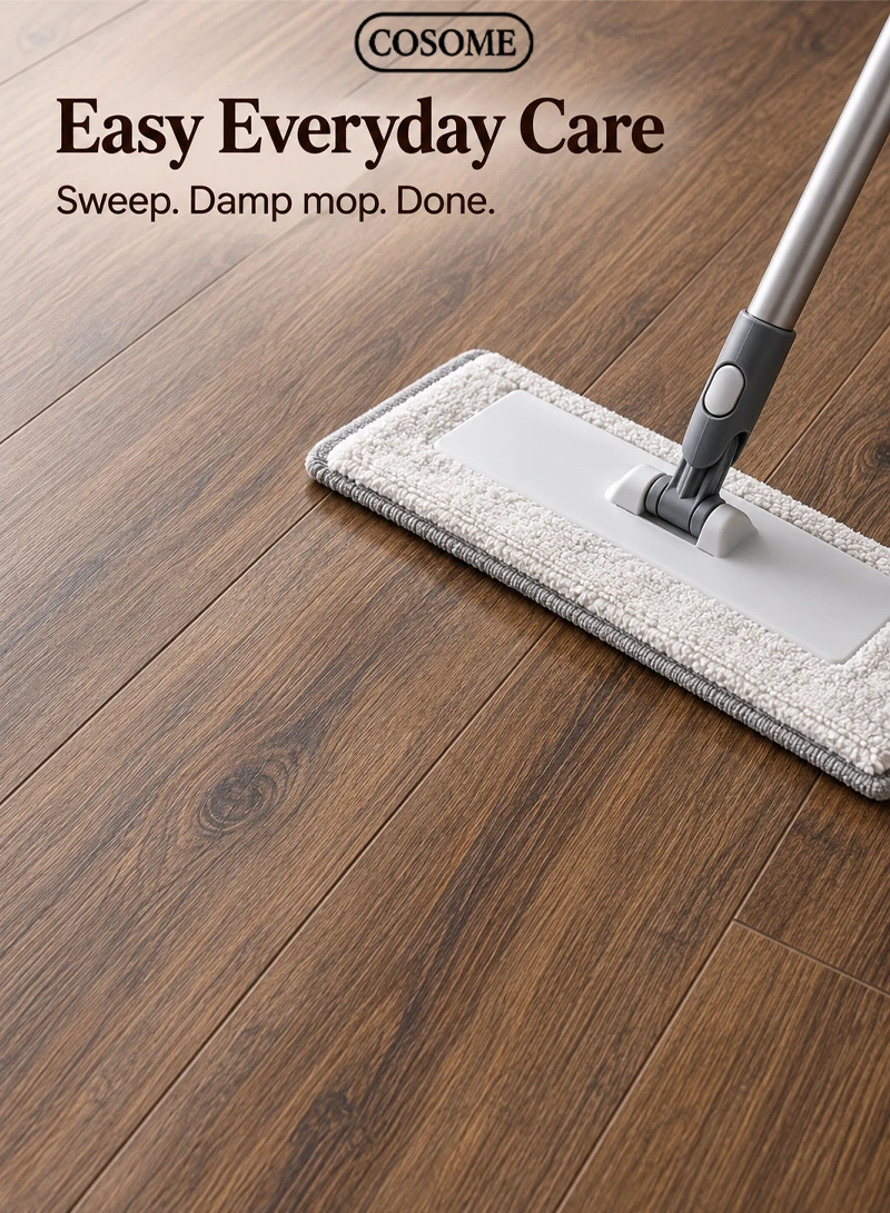 36-Piece Easy To Install Self-Adhesive PVC Vinyl Floor Tiles Set 68011 - Brown Wood — photo 8