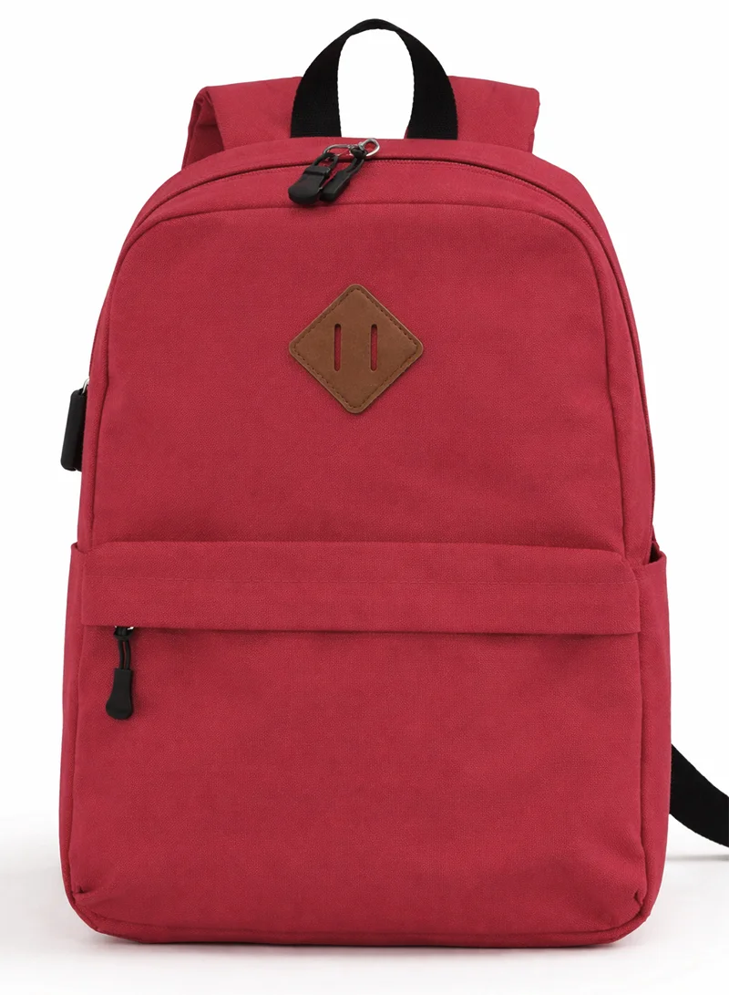 14" Polyester Backpack School With USB Charging Port β photo 2